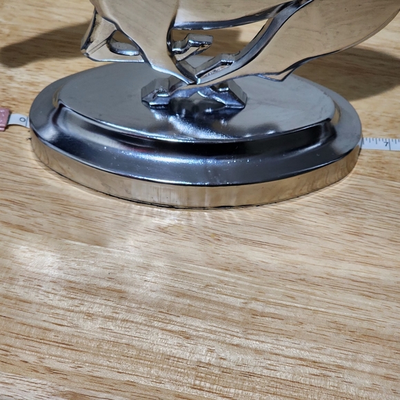 Chrome Mustang 11" W x 3.5" D on stand - Picture 3 of 12